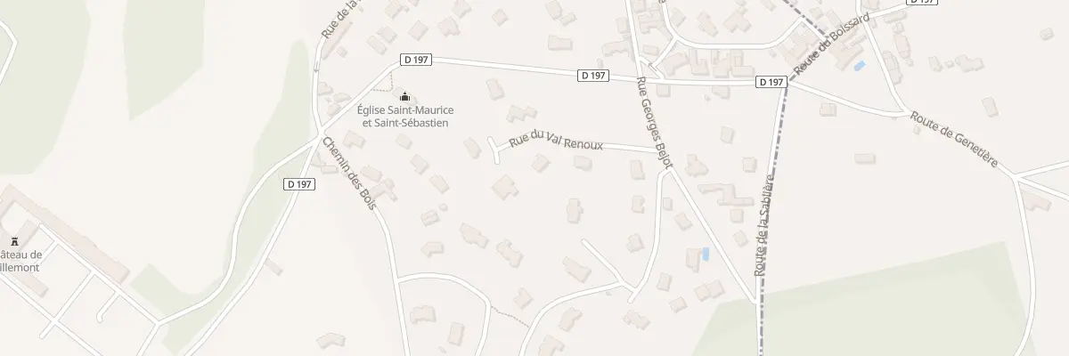 Plan du 10 Rue du Val Renoux à Millemont