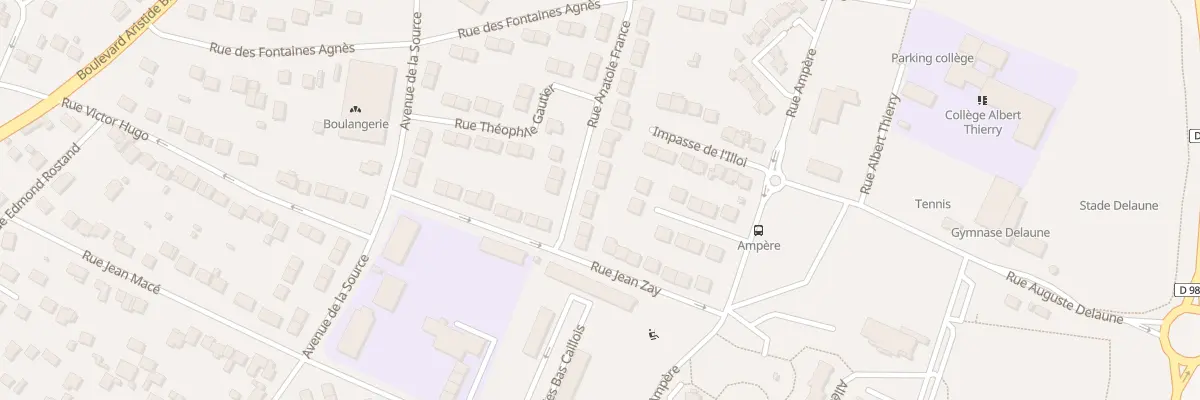 Plan du 8 Rue Anatole France à Limay