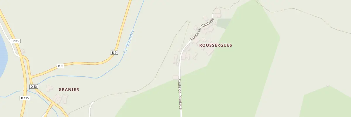 Plan du 5112 Roussergues à Penne