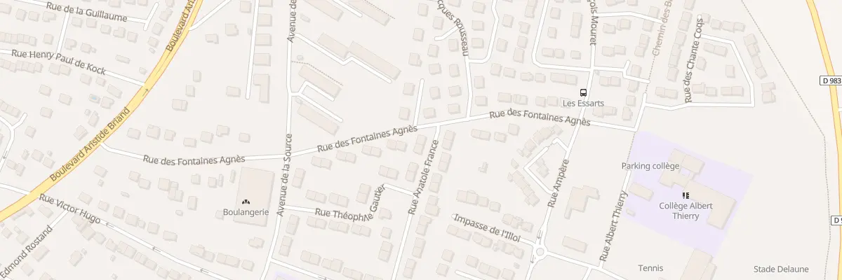 Plan du 42 Rue des Fontaines Agnès à Limay