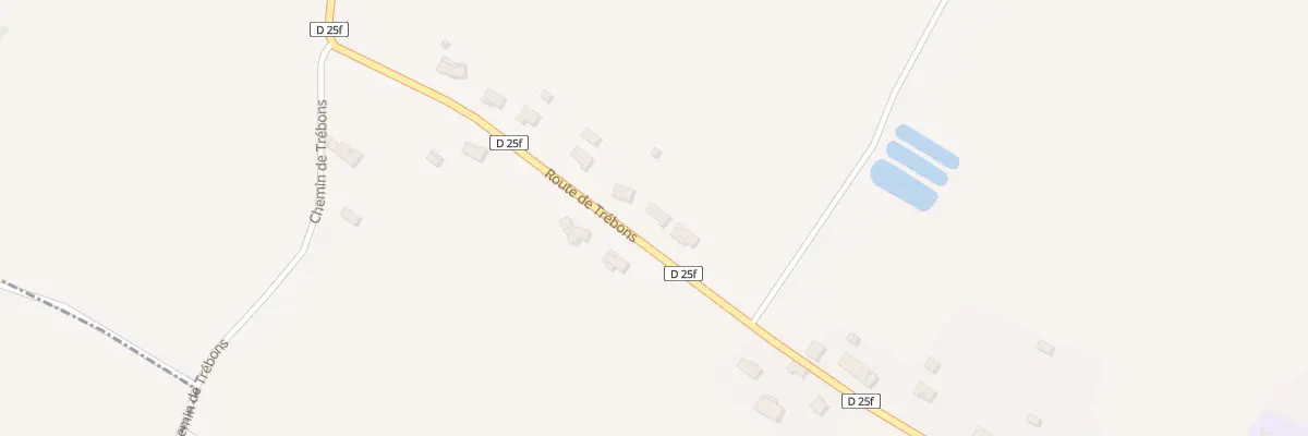 Plan du 36 Rte de Trébons à Vallègue