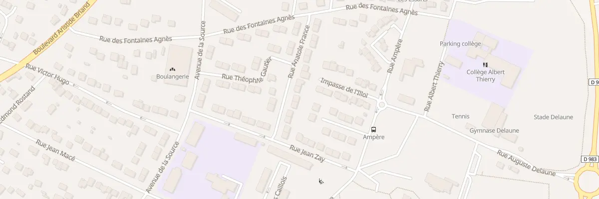 Plan du 12 Rue Anatole France à Limay