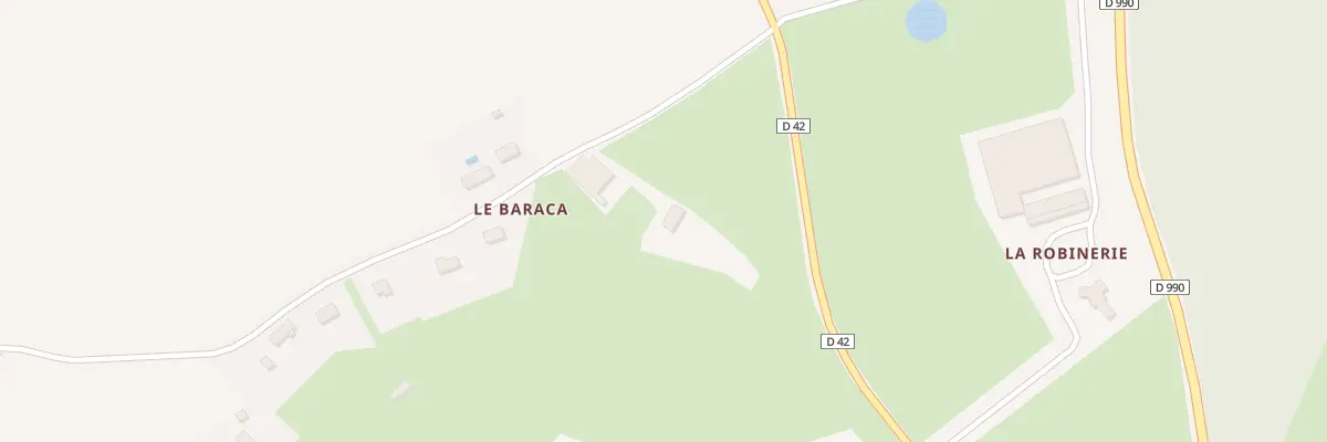 Plan du 5043 Le Baraca à Buxières-d’Aillac