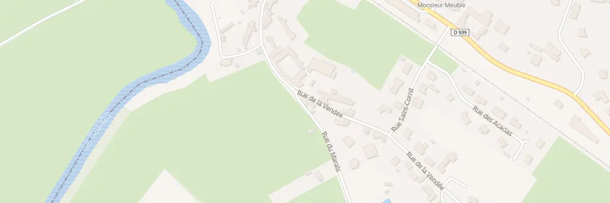 Plan du 16 Rue de la Vendée à Attin