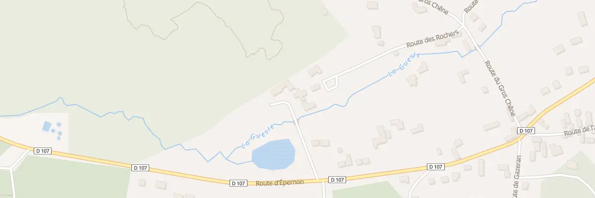 Plan du 13 Rte des Rochers à Poigny-la-Forêt
