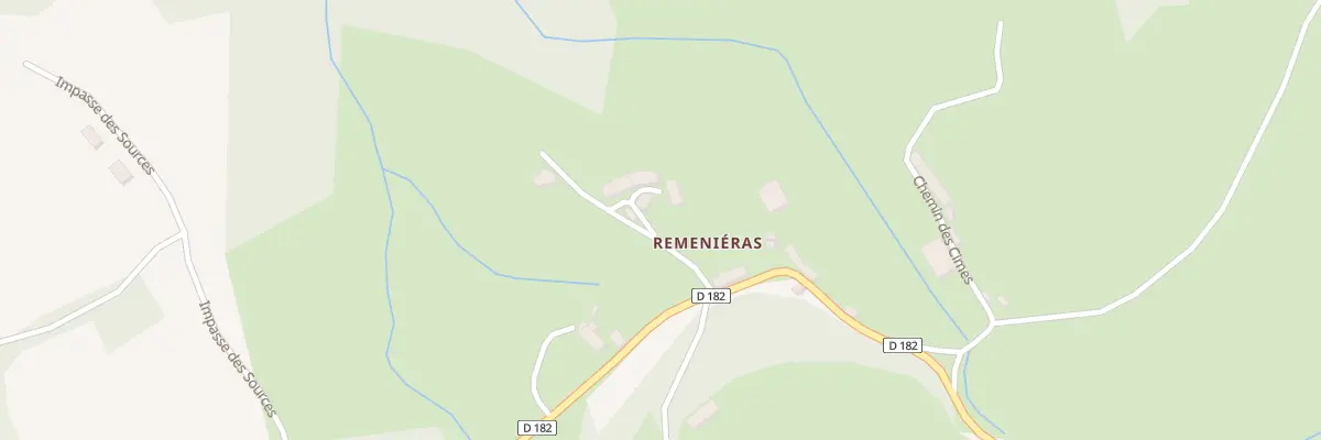 Plan du 5047 Reminieras à Chamberet