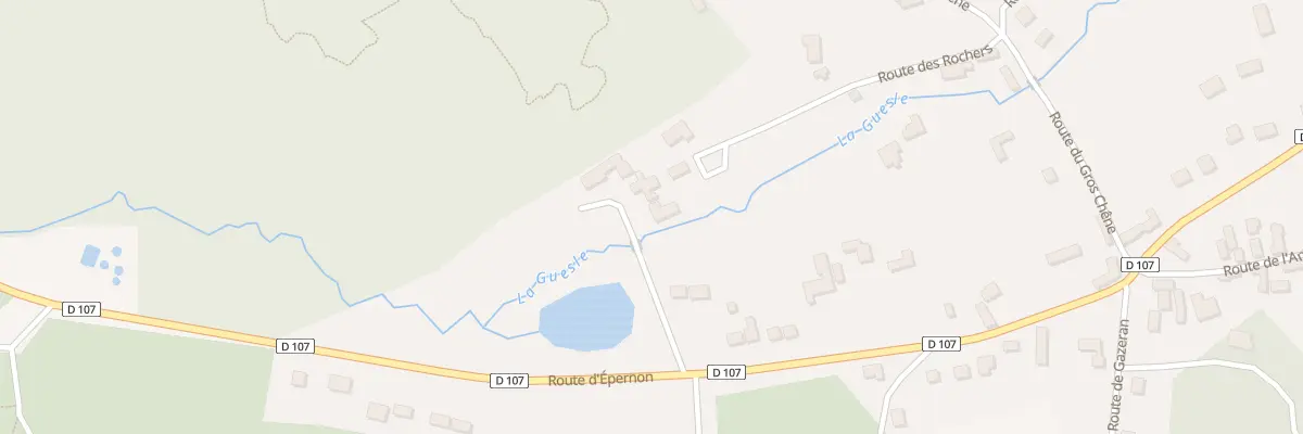 Plan du 13 Rte des Rochers à Poigny-la-Forêt