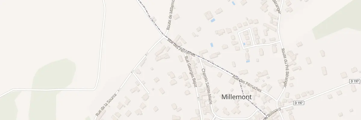 Plan du 10 Rue Georges Bejot à Millemont