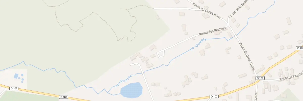 Plan du 4 Rte des Rochers à Poigny-la-Forêt
