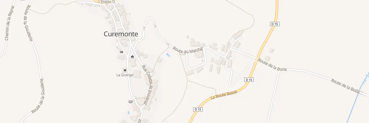 Plan du 5070 Au Marche à Curemonte