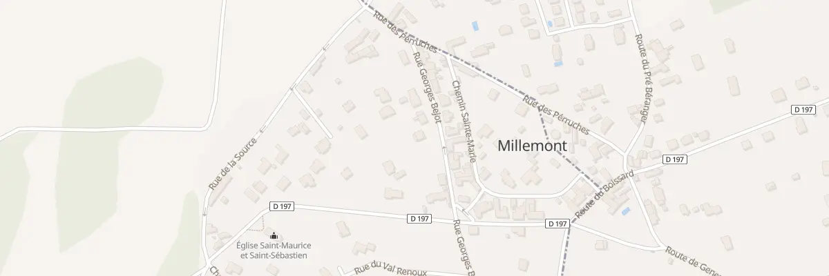 Plan du 16 Rue Georges Bejot à Millemont