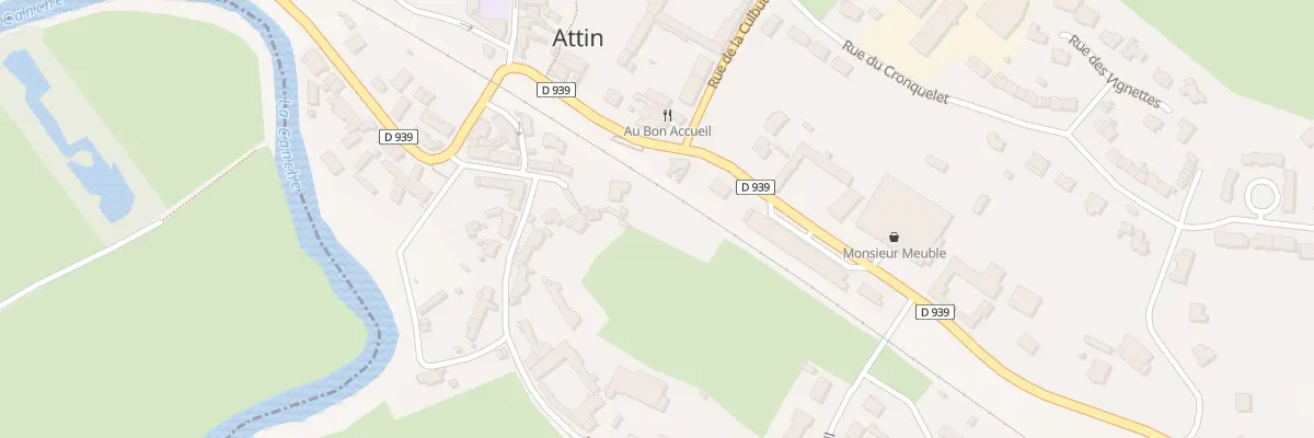 Plan du 7 Vc La Place à Attin