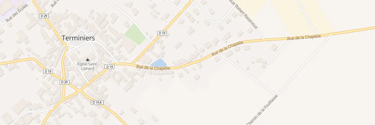 Plan du 7 Rue de la Chapelle à Terminiers