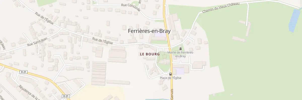 Plan du 5046 Rue de l’Église à Ferrières-en-Bray