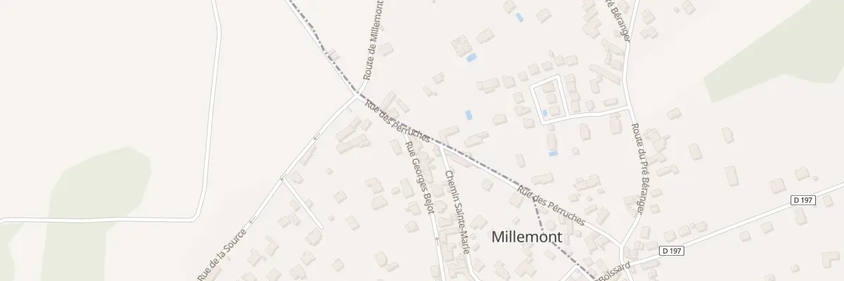 Plan du 1 Rue Georges Bejot à Millemont