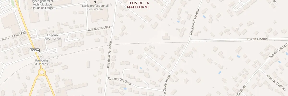 Plan du 40D Rue Ovide Scribe à Romorantin-Lanthenay