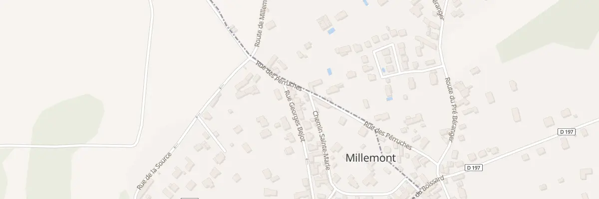 Plan du 3 Rue Georges Bejot à Millemont