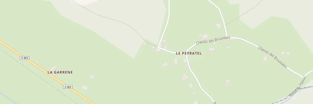 Plan du 801 Rte du Peyratel à Bétaille