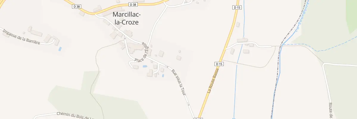 Plan du 5180 La Coste à Marcillac-la-Croze