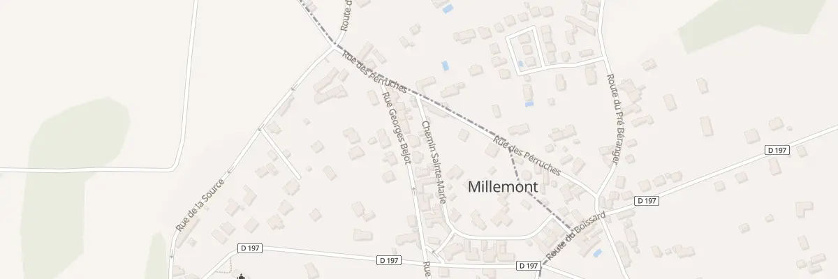 Plan du 9 Rue Georges Bejot à Millemont