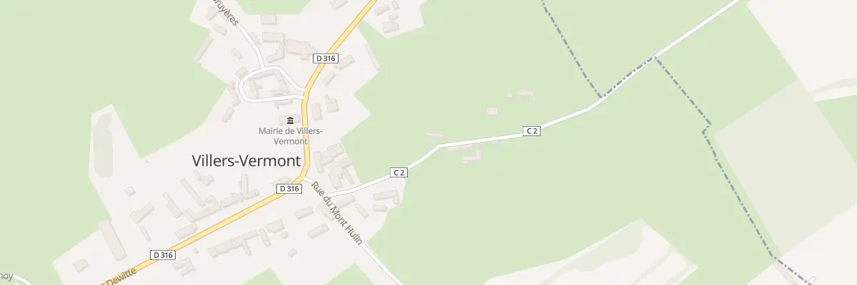 Plan du 2 Rue d’Hericourt à Villers-Vermont