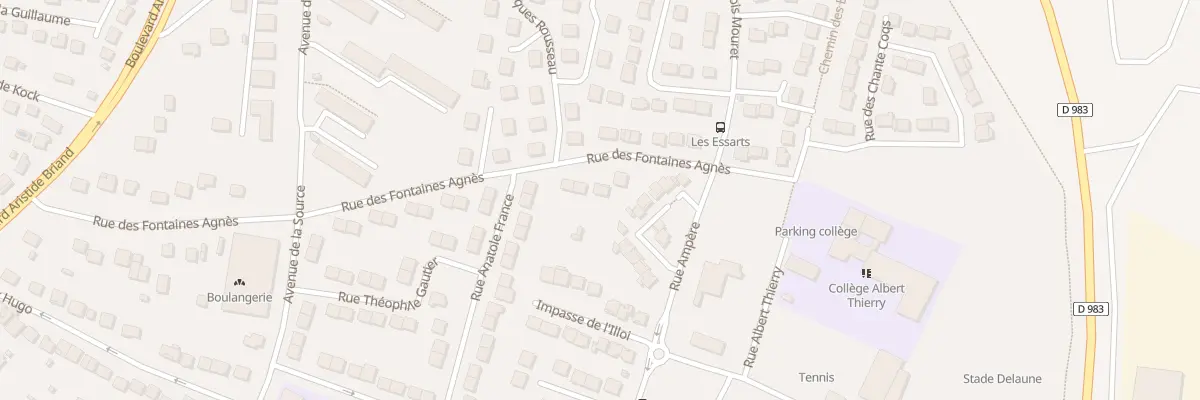 Plan du 50 Rue des Fontaines Agnès à Limay