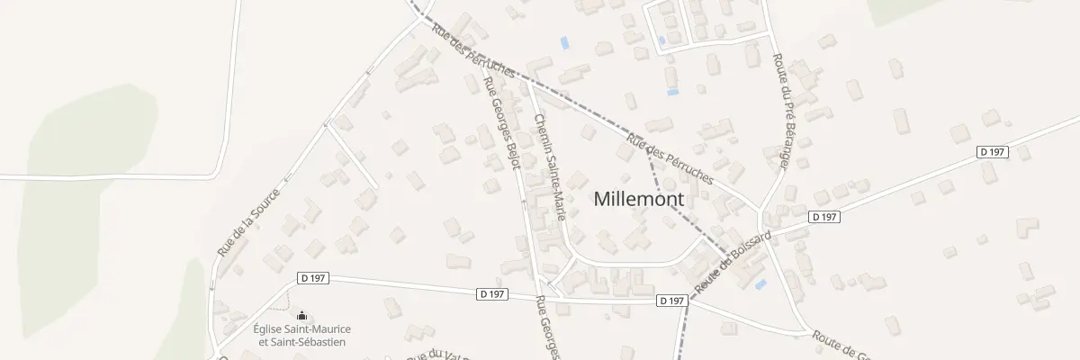 Plan du 13 Rue Georges Bejot à Millemont