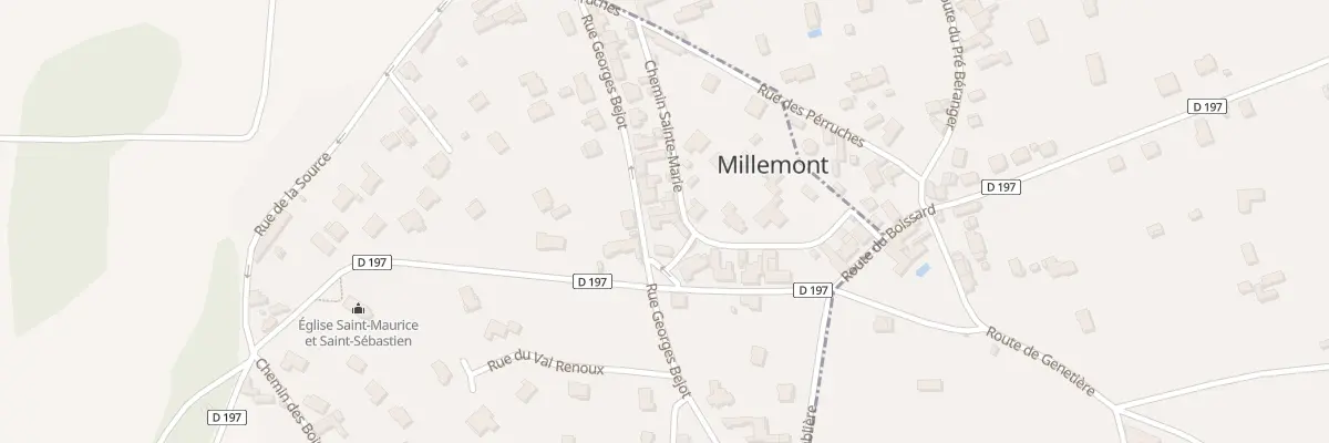 Plan du 21 Rue Georges Bejot à Millemont