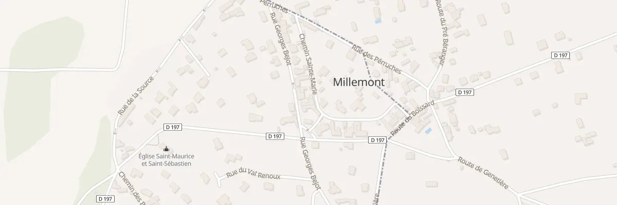Plan du 19 Rue Georges Bejot à Millemont