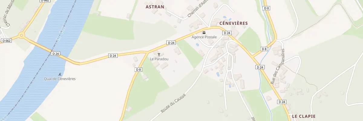 Plan du 5369F Cenevieres à Cénevières
