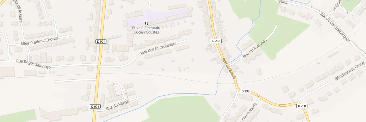 Plan du 198 Rue des Marronniers à Samer