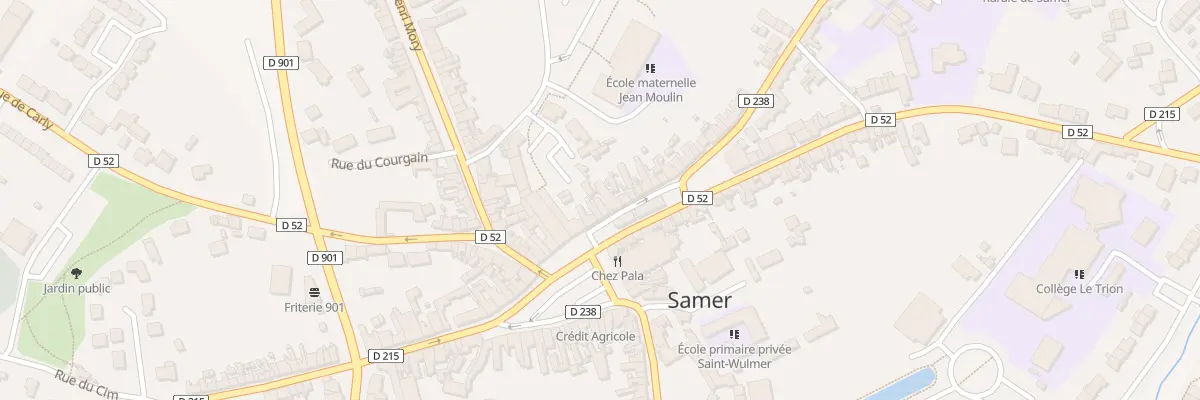 Plan du 40 Pl du Mal Foch à Samer