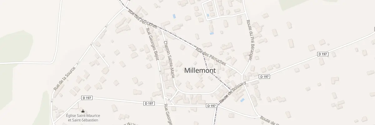 Plan du 9 Rue des Perruches à Millemont