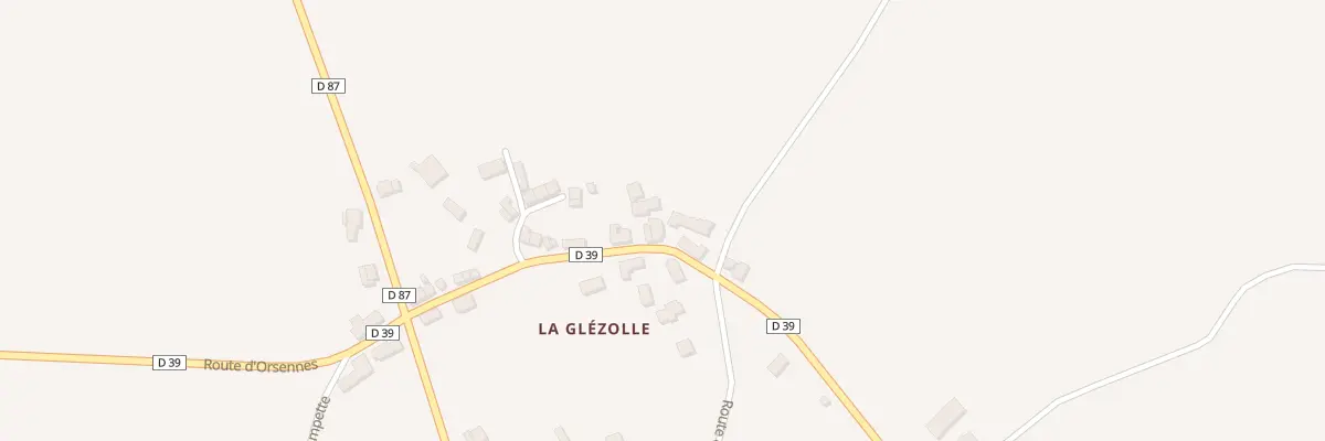 Plan du 5231 Village de la Glezolle à Montchevrier