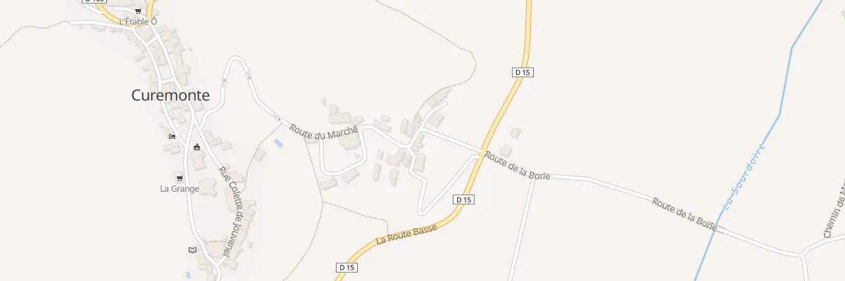 Plan du 382 Rte du Marché à Curemonte