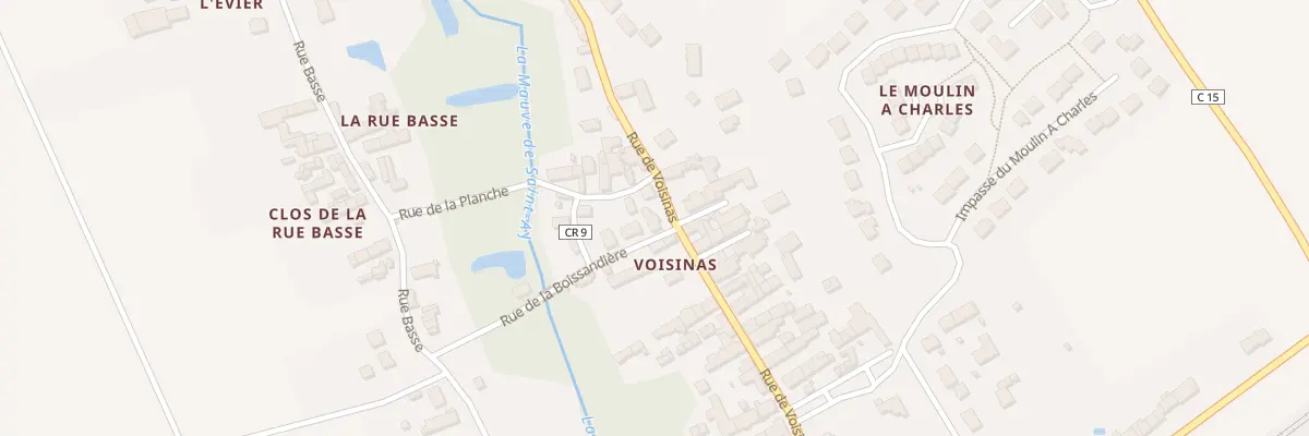 Plan du 101 Rue de Voisinas à Saint-Ay