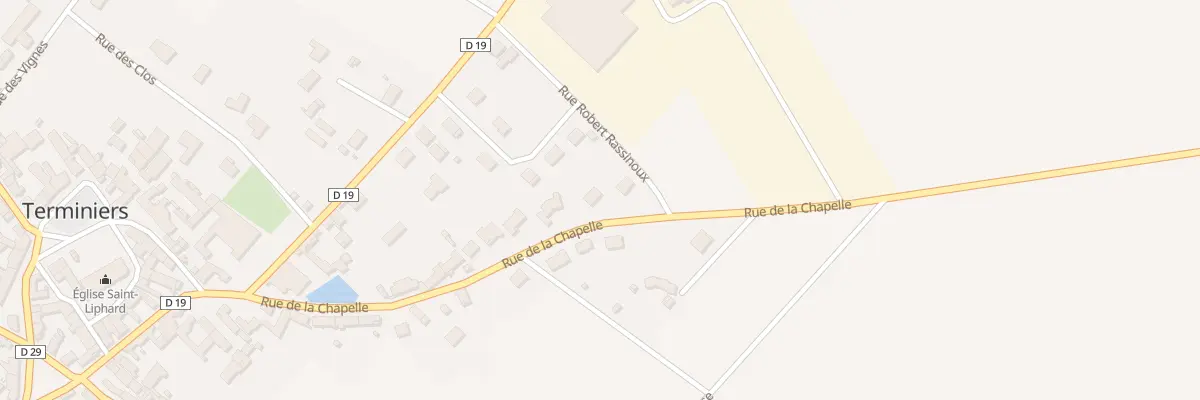 Plan du 19 Rue de la Chapelle à Terminiers