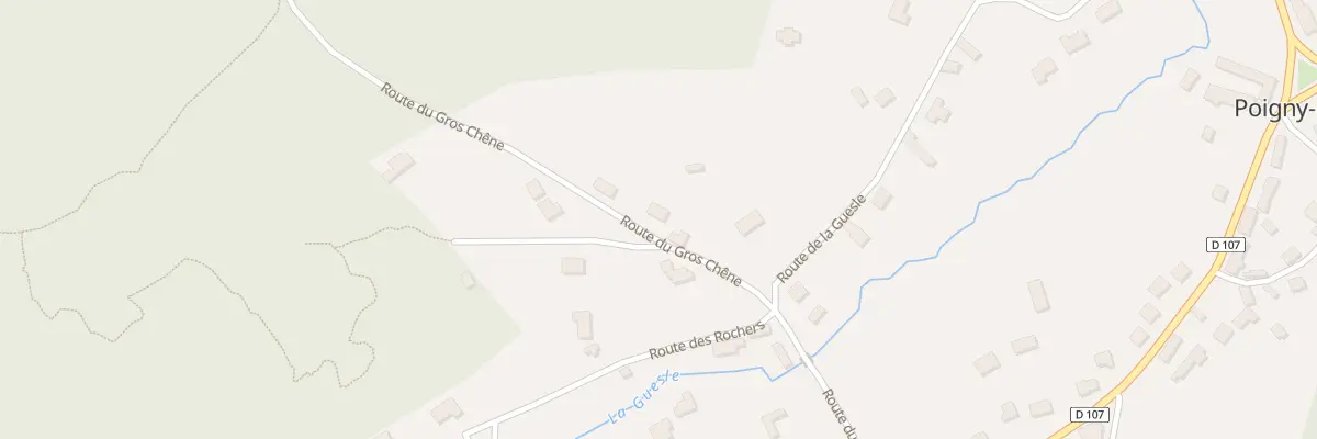Plan du 8 Rte du Gros Chêne à Poigny-la-Forêt