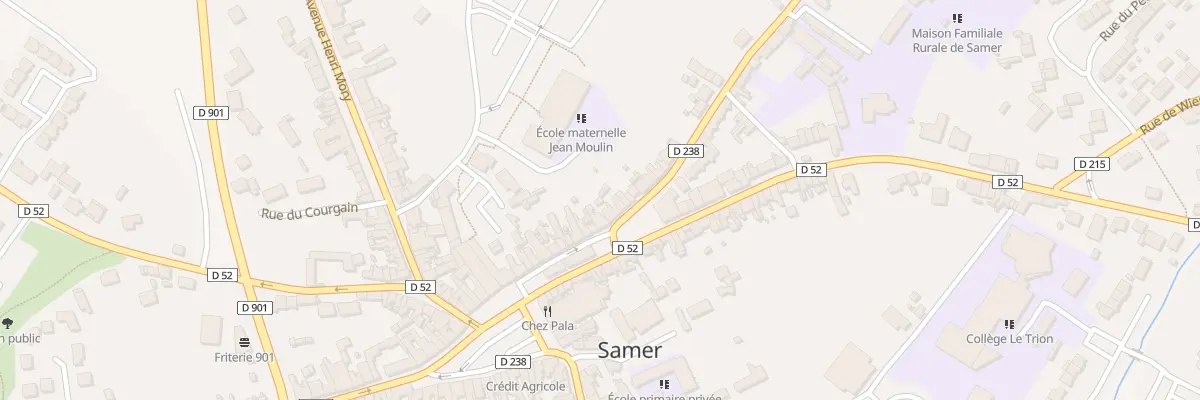 Plan du 63 Rue de Questrecques à Samer