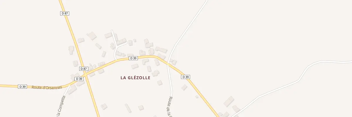 Plan du 5227 Village de la Glezolle à Montchevrier