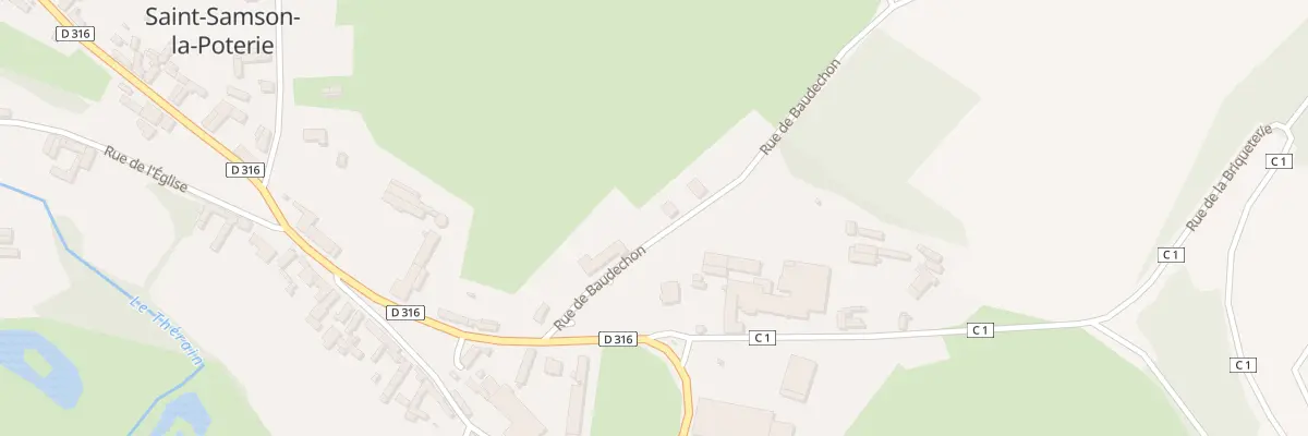 Plan du 1 Rue Baudechon à Saint-Samson-la-Poterie