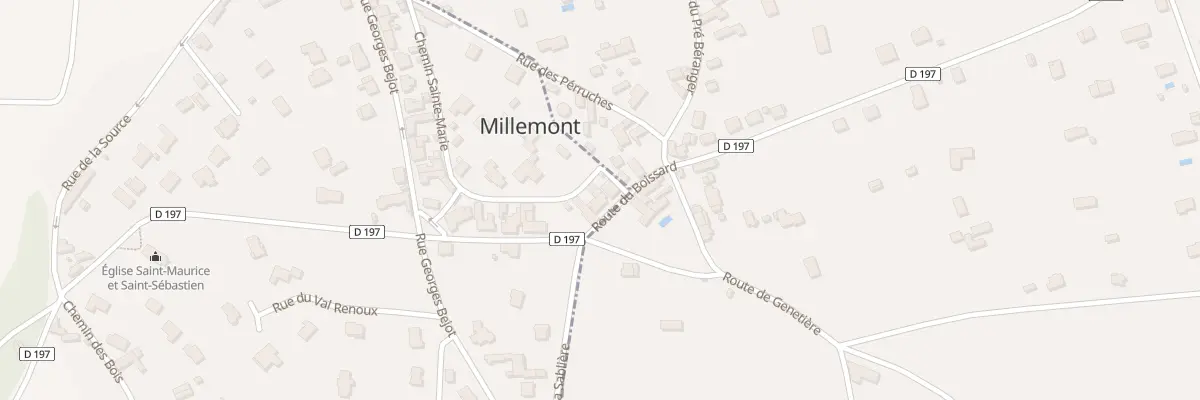 Plan du 11 Rue de la Gare à Millemont
