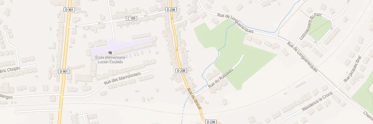 Plan du 313 Rue du Breuil à Samer