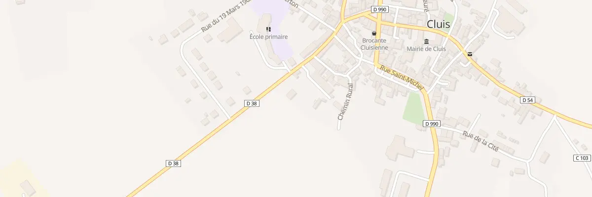 Plan du 5300 Rte d’Orsennes à Cluis