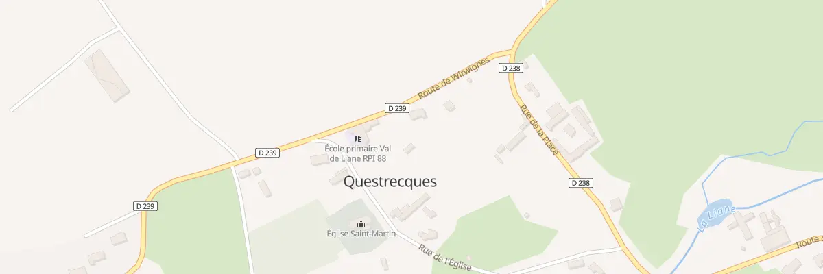 Plan du 1225 Rte de Wirwignes à Questrecques