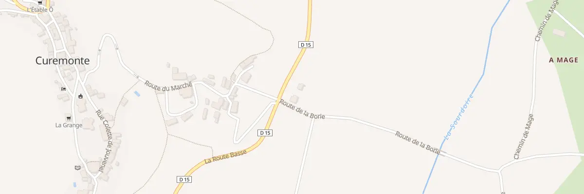 Plan du 5080 Au Marche à Curemonte