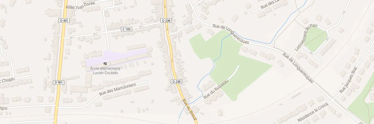 Plan du 293 Rue du Breuil à Samer
