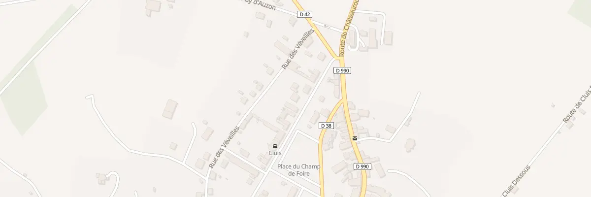 Plan du 14 Av de Verdun à Cluis