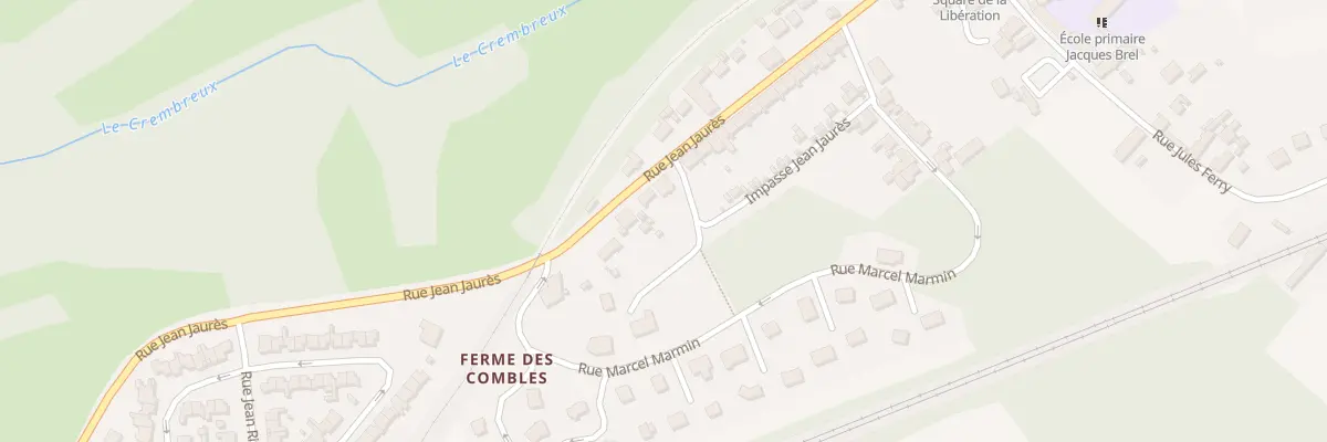 Plan du 68 Rue Jean Jaurès à Rinxent