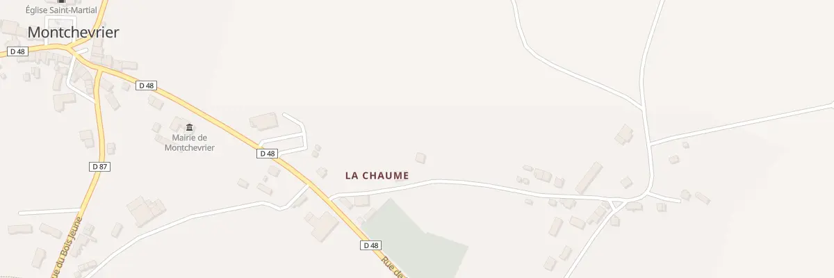 Plan du 1 La Chaume à Montchevrier